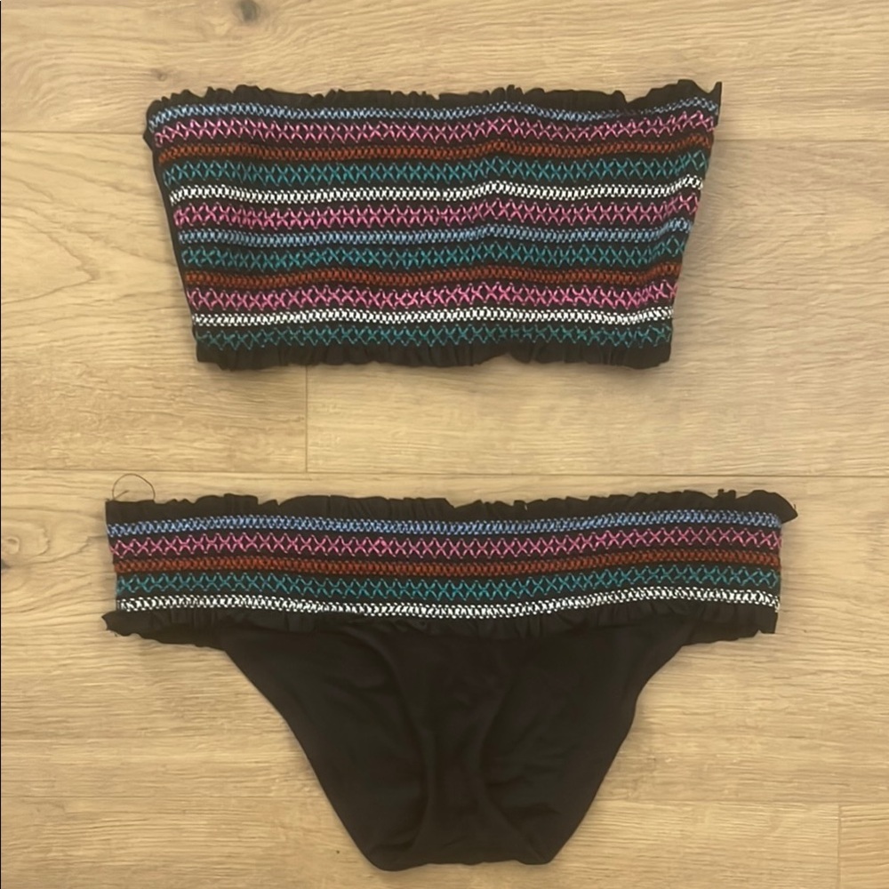 Multicolor Patterned Bikini Set - image 1